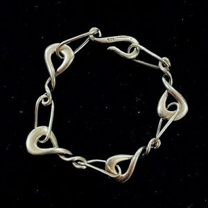 Diana Vincent Sterling Silver Twizzle Bombay Link Bracelet